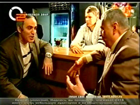 Гарри Каспаров и Владимир Жириновский. Кадр O2TV Гарри Каспаров и Владимир Жириновский. Кадр O2TV