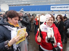 Пикет против НТВ. Фото Каспарова.Ru Пикет против НТВ. Фото Каспарова.Ru