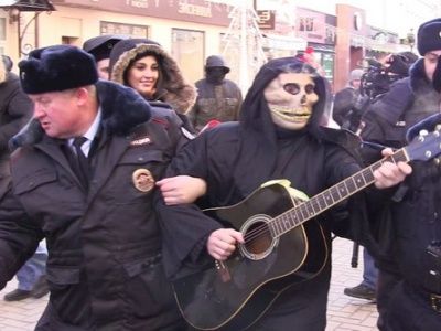 Акция у офиса "Аэрофлота" Акция у офиса "Аэрофлота"