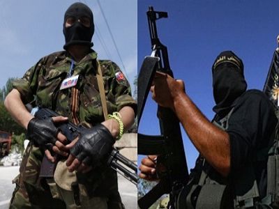 Террористы из "ДНР" и "ИГИЛ". Источники - http://img-fotki.yandex.ru/ и unian.net Террористы из "ДНР" и "ИГИЛ". Источники - http://img-fotki.yandex.ru/ и unian.net