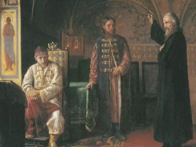 Картина Я.Турлыгина "Митрополит Филипп и Иоанн Грозный". Источник - http://pagehistory.ru/ Картина Я.Турлыгина "Митрополит Филипп и Иоанн Грозный". Источник - http://pagehistory.ru/