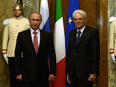 Путин и Маттарелла. Фото: kremlin.ru Путин и Маттарелла. Фото: kremlin.ru