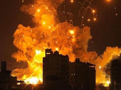Удары ЦАХАЛ по объектам ХАМАС в Газе, 10.10.23. Фото: t.me/astrapress Удары ЦАХАЛ по объектам ХАМАС в Газе, 10.10.23. Фото: t.me/astrapress
